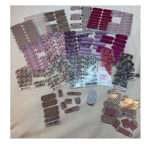 💅Jamberry Nail Wrap Lot (19) Full or Partial Sets, Many Designs, Pink Shades💅